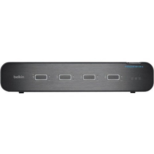 F1DN204KVM-UN-4 - Belkin Universal 2nd Gen Secure KVM Switch, 4-Port Dual Head w/ CAC - 4 Computer(s) - 1 Local User(s)