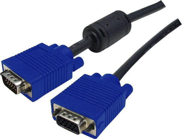 C-MDDC-0 - Dynamix 0.5m VESA DDC VGA Extension Cable Moulded. HDDB15 M/F Coaxial