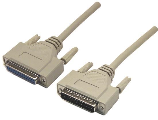 C-NM25-M - Dynamix 2m Null Modem Cable. DB25 M/F