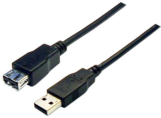 C-U2-2 - Dynamix 2m USB 2.0 Cable USB-A Male to USB-A Female Connectors.