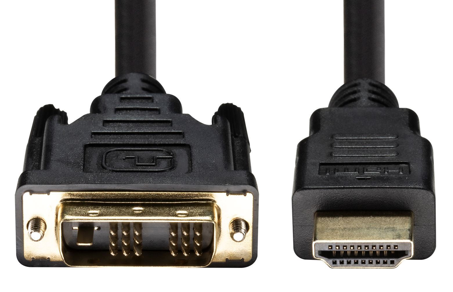 C-HDMIDVI-1 C-HDMIDVI-1 Dynamix 1m HDMI Male to DVI-D Male (18+1) Cable. Single Link