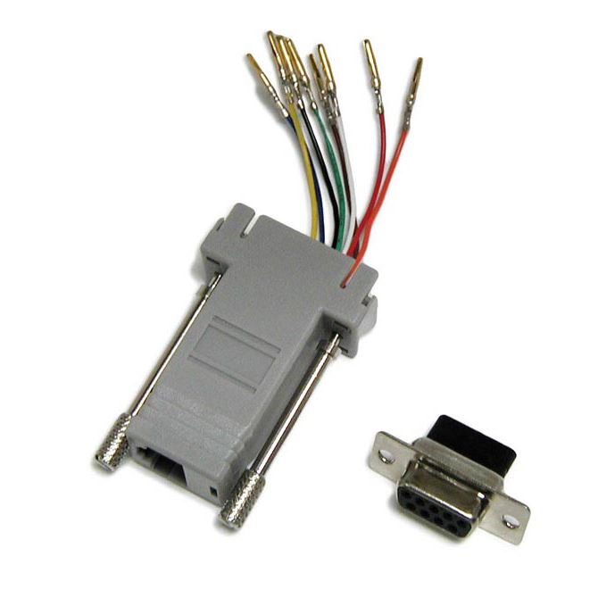 A-D9FRJ45 - Dynamix DB9 Female to RJ45 Adaptor (8 Wire)