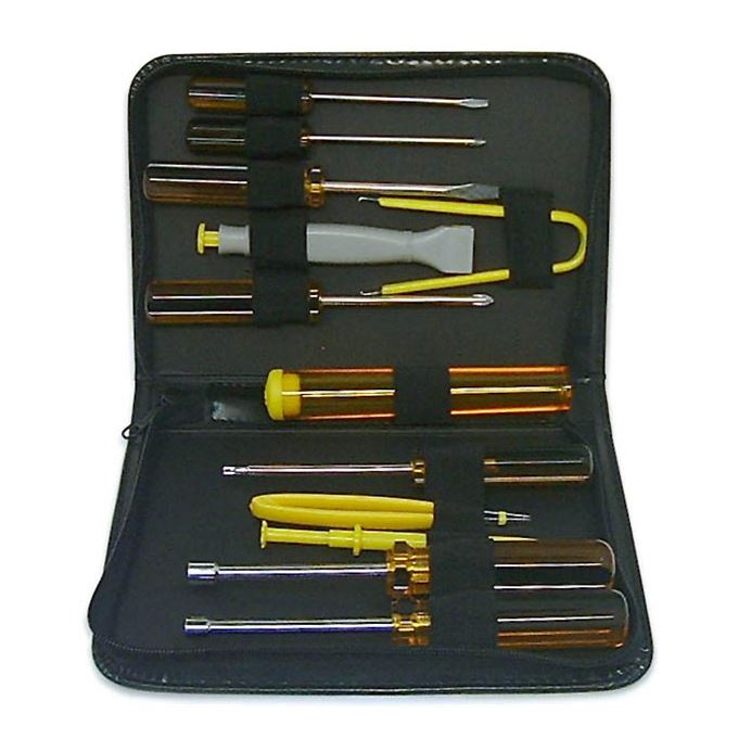 TC-12 - SPROTEK 12 Piece PC Repair Kit - 12 Piece Screwdrivers Extractor Tweezers Prong Holder Nut Driver