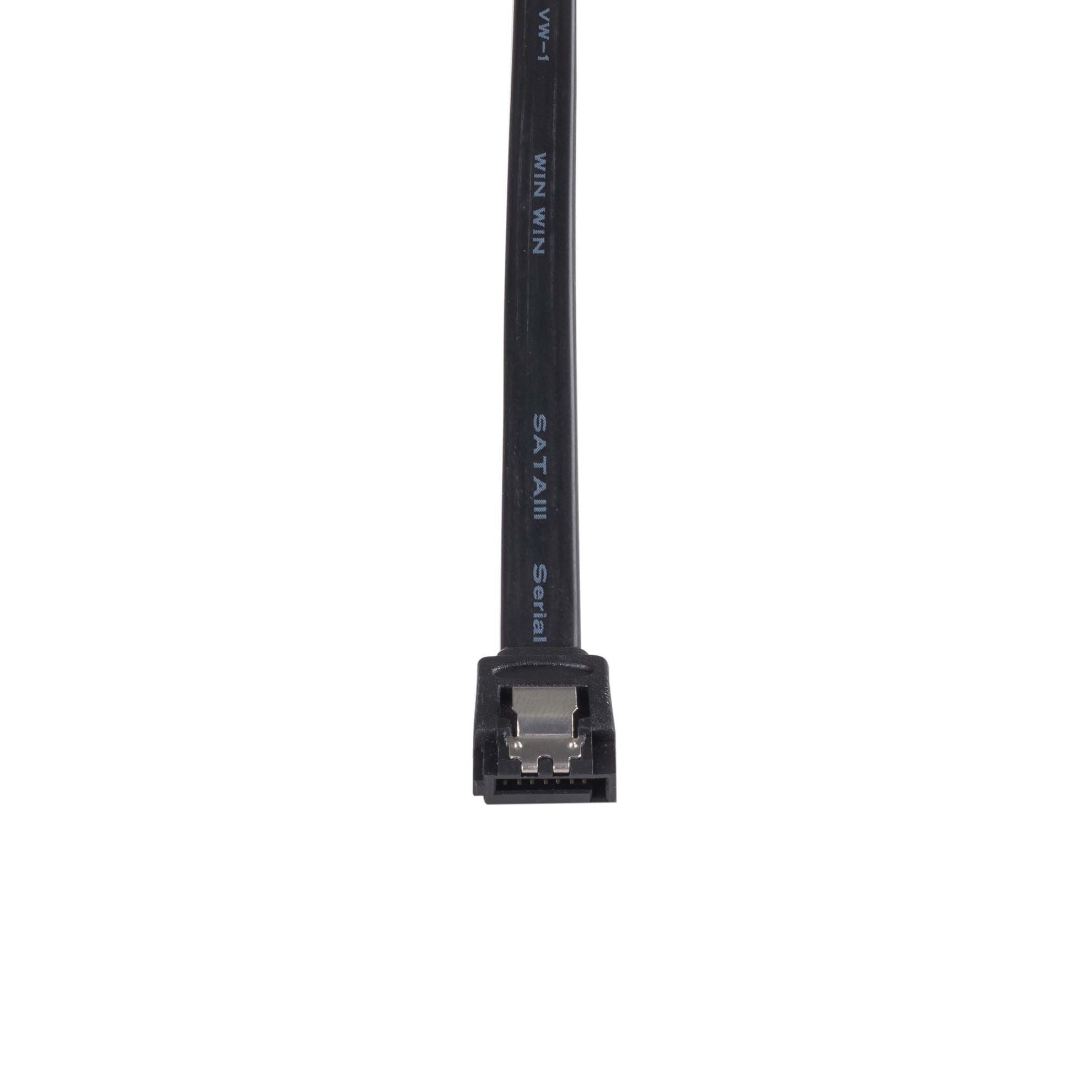 C-MSATA3-100 - Dynamix 1m Mini SATA 6Gbs Cable with Latch, black colour