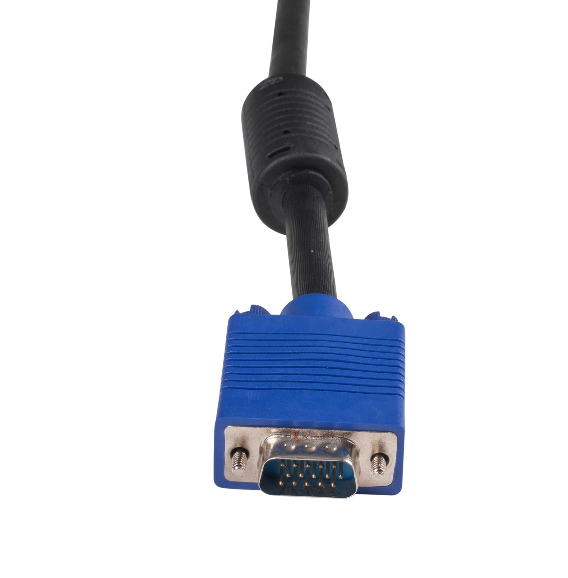 C-VDDCBK-MM0 - Dynamix 0.5m VESA DDC1 & DDC2 VGA Male/Male Cable - Moulded,