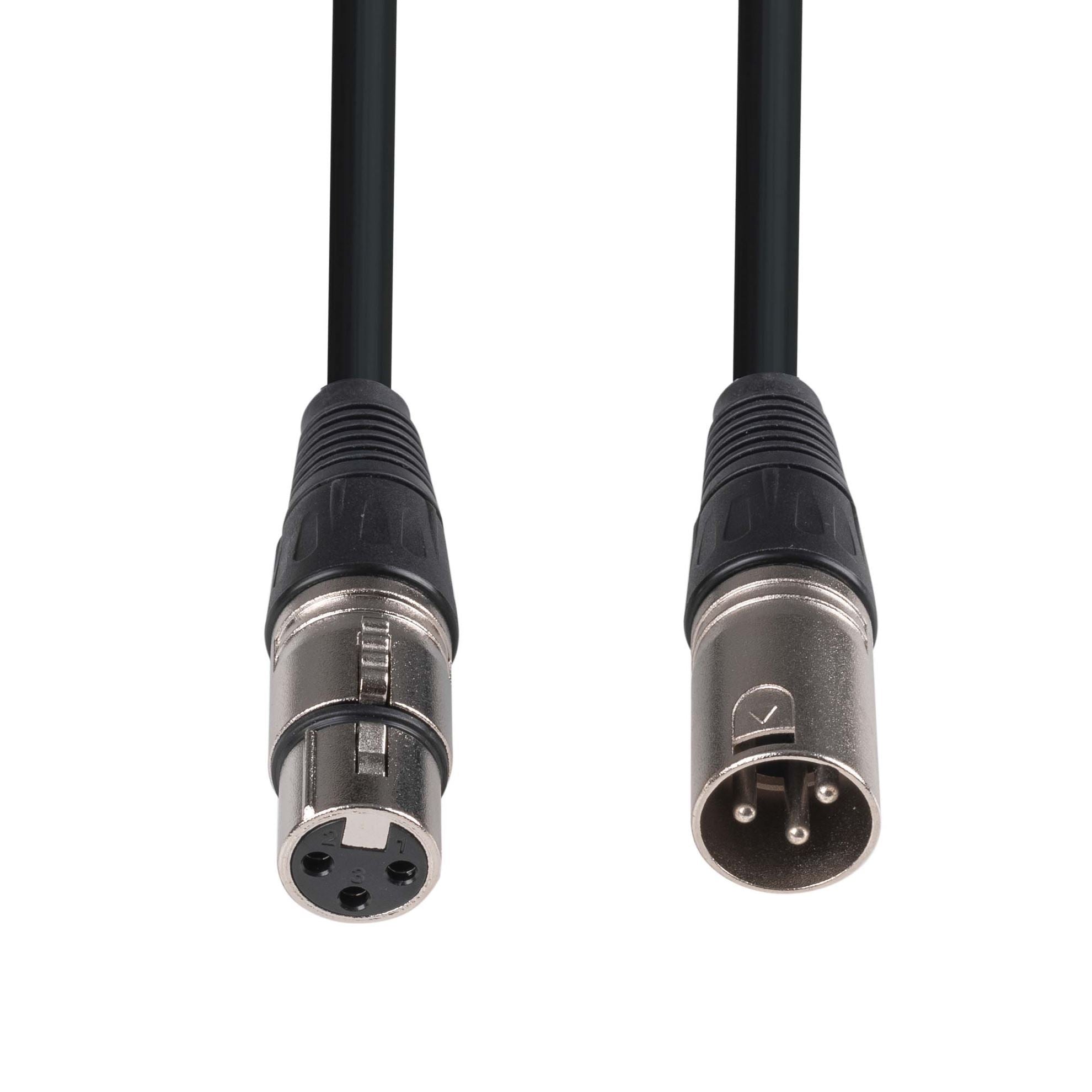 C-XLR3-1 - Dynamix 1m XLR 3-Pin Male to Female Balanced Audio Cable