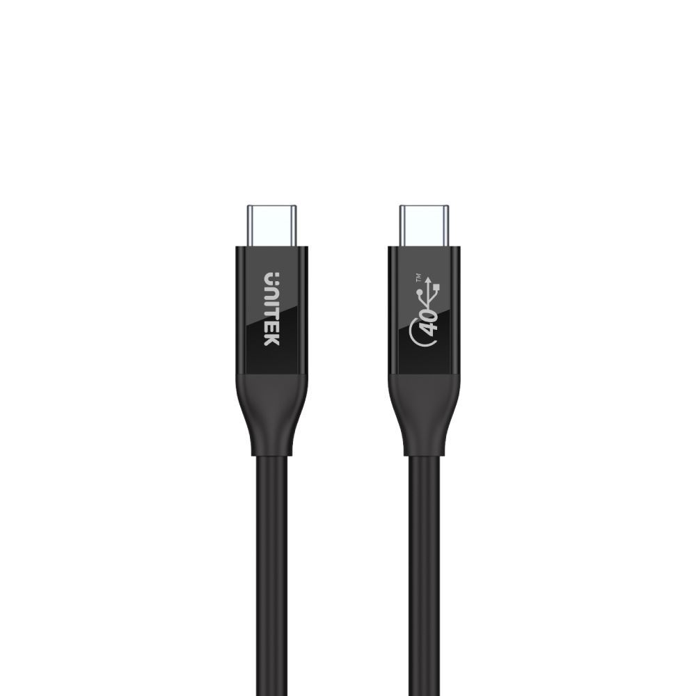 C14100BK-0.8M - Unitek 0.8m USB-C to USB-C 4.0 Cable. Supports up to 40Gbps