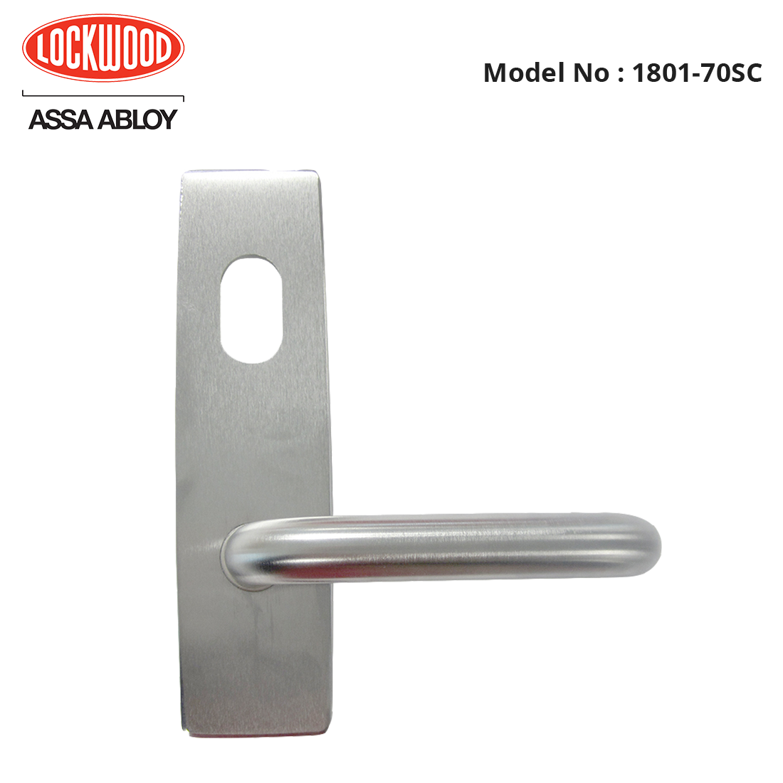 Lockwood - Internal - External Plate Levers - LED Options - OPTIONS External plate and lever with cylinder hole