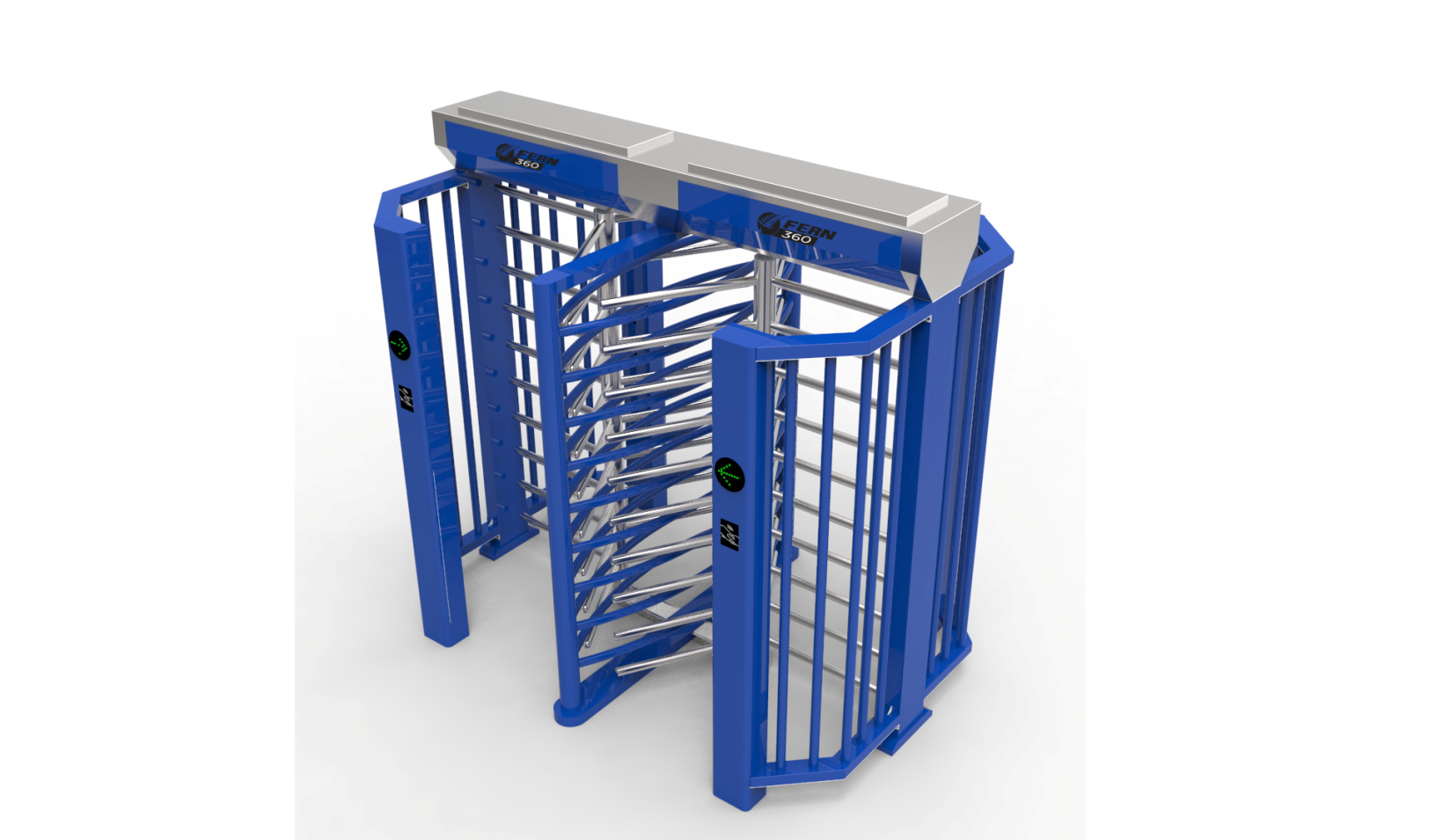 FGES-RTDFH900-2B - FERN360 - Full Height Stainless Steel Rotor Turnstile, Double Lane