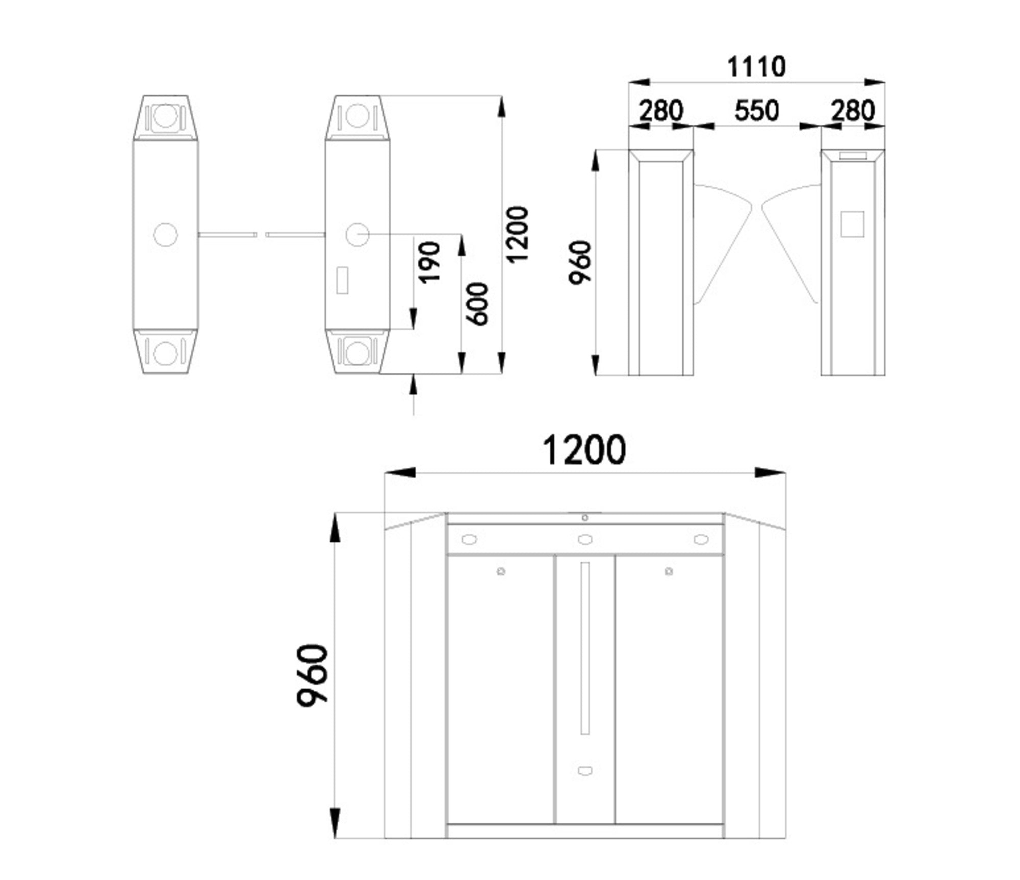 FGES-FB550-1 - FERN360 - Stainless Steel Flap Barrier