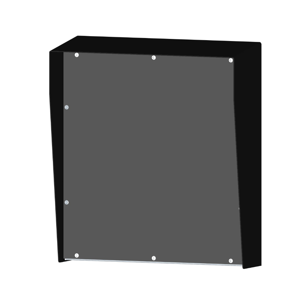 FPAC-ERH3634 Access Control Mounting Panel - Reader, Pin Pad or Intercom Black Cover - Silver Inner - 60mm space