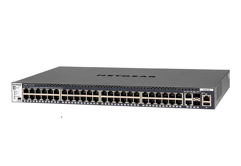 Netgear GSM4352S-100AJS 48x1G Stackable Managed Switch with 2x10GBASE-T and 2xSFP+ - 48 Ports - Manageable