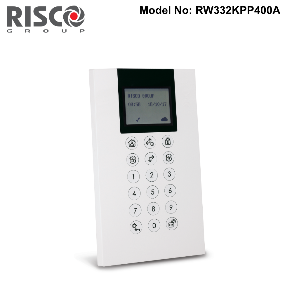 RAKA4W-Kit2 - Risco Agility 4 Kit - WiFi Control Panel, Panda Keypad, 1x iWave Detector, 1x eyeWave PIRCAM, PSU