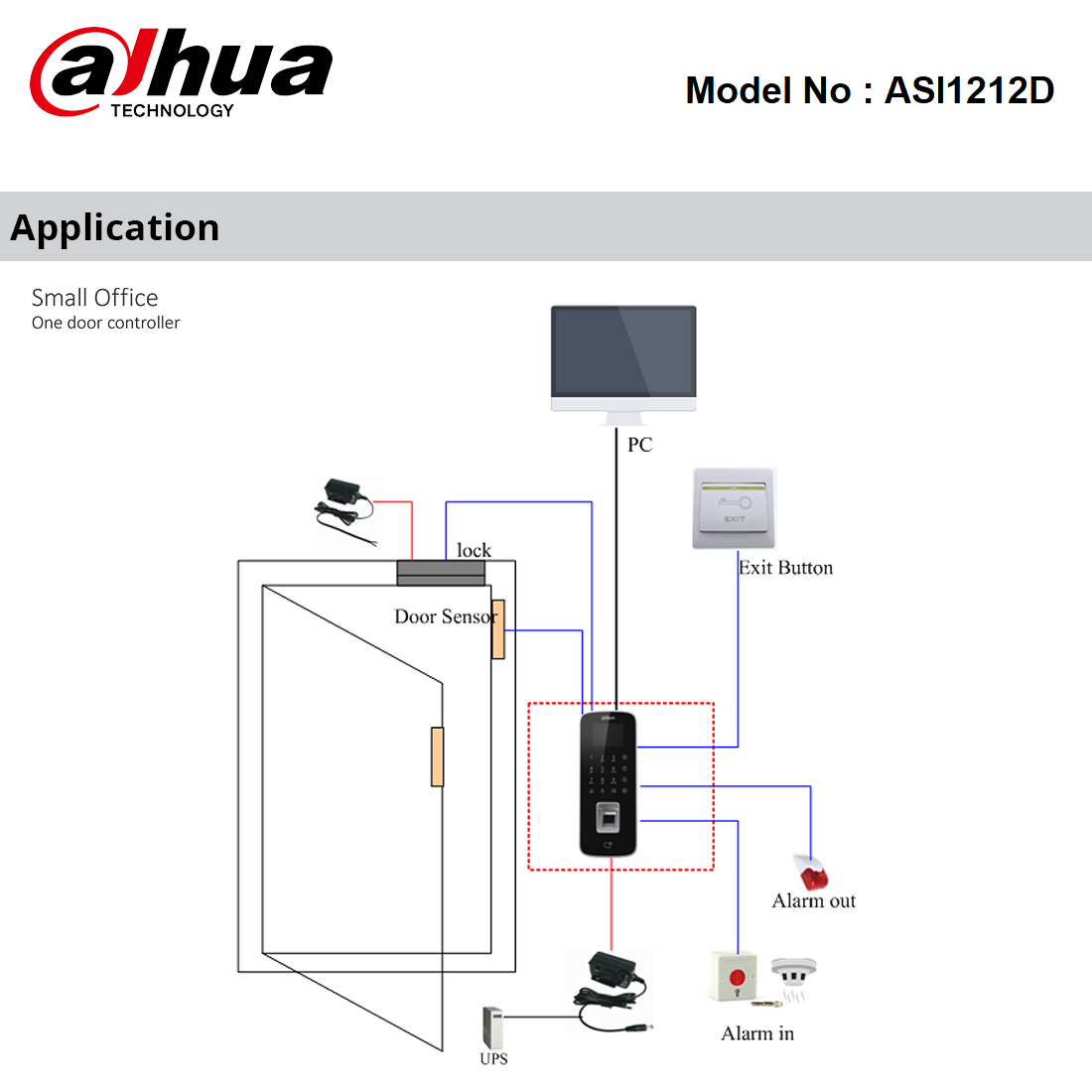 ASI1212D - Dahua Water-Proof Fingerprint Standalone