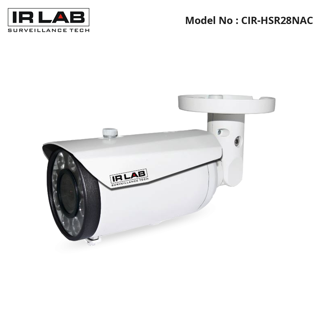 CIR-HSR28NAC - IR Lab - 3MP IP IR Bullet Camera, 2.8-11mm, PoE