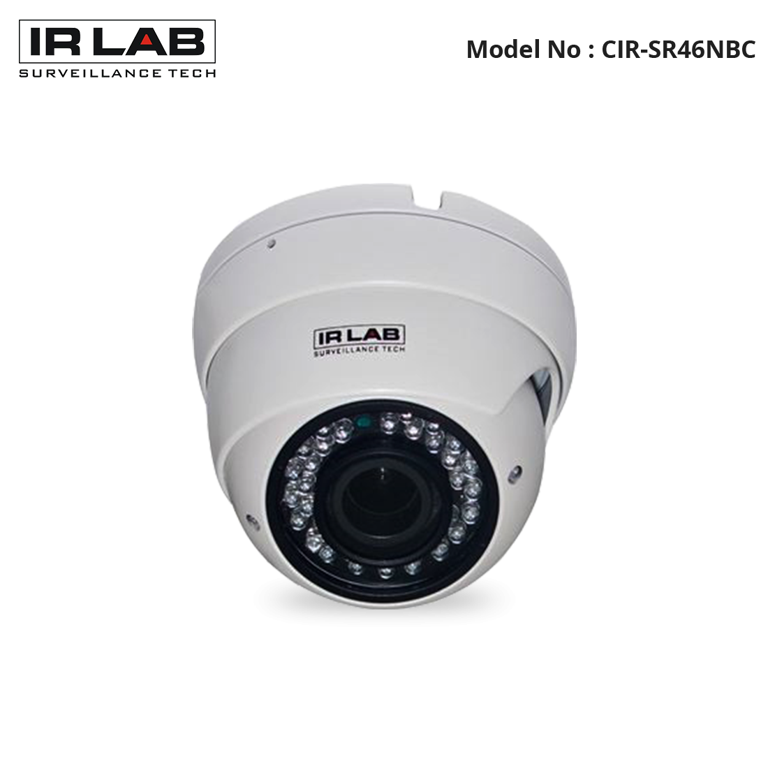 CIR-SR46NBC - IR Lab - 720P IP IR Dome, 2.8-11mm, PoE