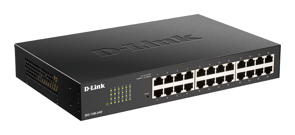 DGS-1100-24V2 -D-Link 24-Port Gigabit Smart Managed Switch