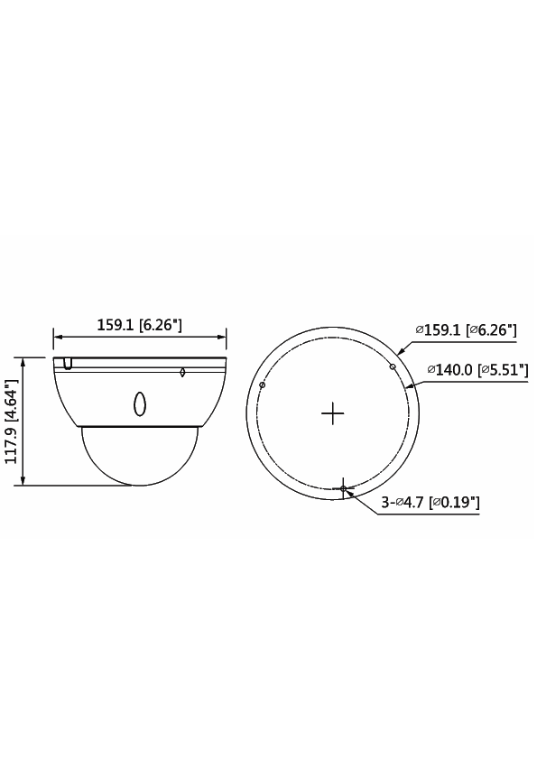 IPC-HDBW5442EP-ZE-2712 - Dahua - 4MP IP AI Vandal Dome Camera, True WDR, 30m IR, 2.7-12mm lens, ePoe