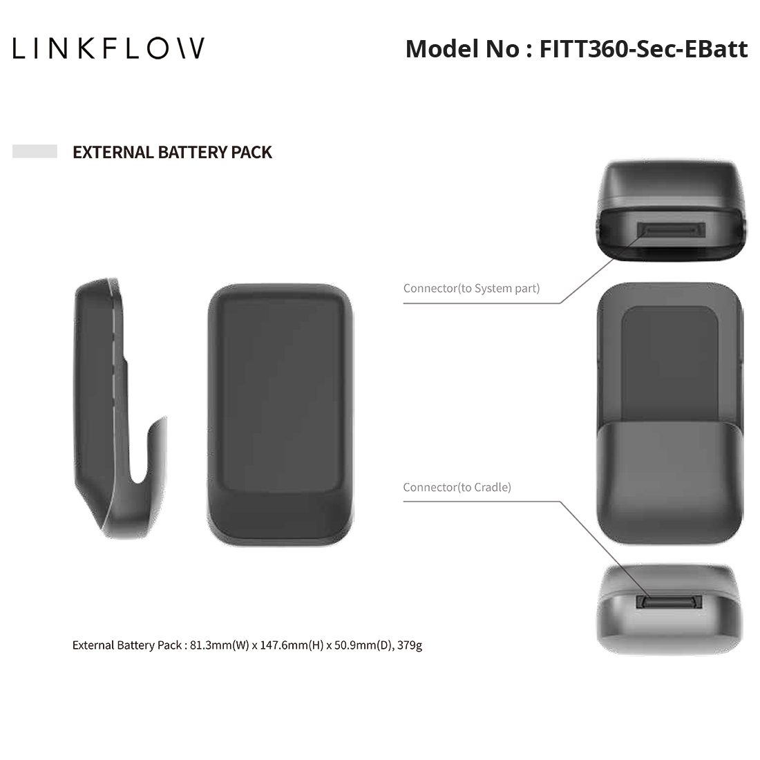 FITT360-Sec-EBatt - Linkflow - FITT360 Body Worn Security