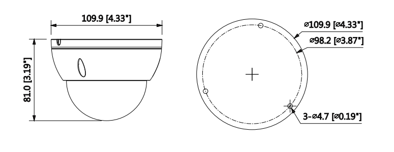 IPC-HDBW4631EP-ASE - Dahua - 6MP IP WDR Vandal Dome Camera, 2.8mm, 30m IR, ePoE