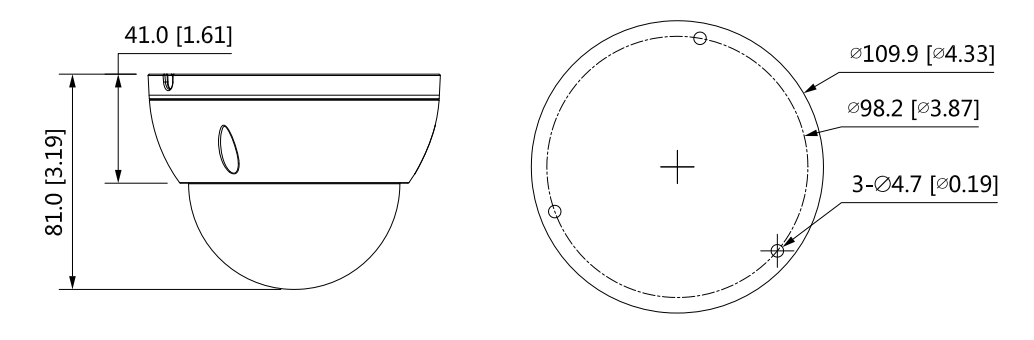 IPC-HDBW2531EP-S-S2 - Dahua - 5MP IP Vandal Dome Camera 30m IR, IVS, 2.8mm Lens