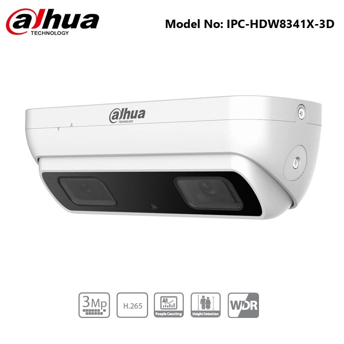 IPC-HDW8341X-3D - 3MP Dual-Lens People Counting AI Network Camera