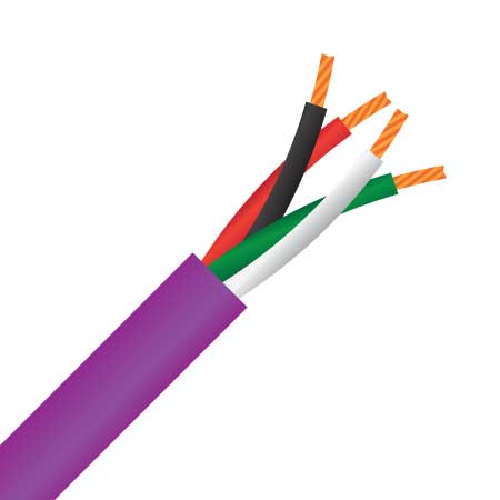 4 Core, 2.1mm², 14AWG, OFHC Copper, 105/0.16, High-Flex Speaker Cable, 100m (MSEC SPK4105016P)