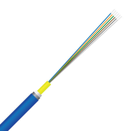 6 Core, OS2 / OS1 Singlemode, Gel Flooded, Direct Bury, Loose Tube, Fibre Optic Cable (OQDU1CEA006BE)