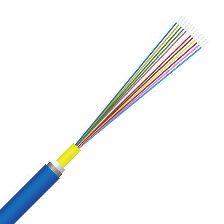 12 Core, OS2 / OS1 Singlemode, Gel Flooded, Direct Bury, Loose Tube, Fibre Optic Cable (OQDU1CEA012BE)