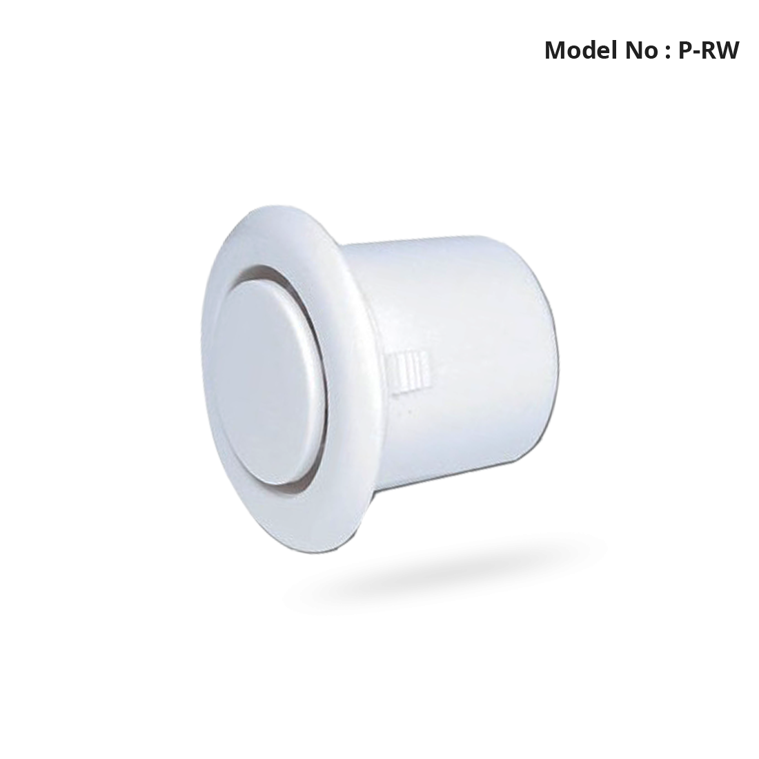 P-RW - Internal Piezo Siren Round Flush Mount - White