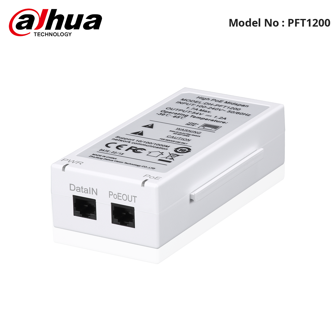 PFT1200 - Hi-PoE Midspan Injector 60 Watt