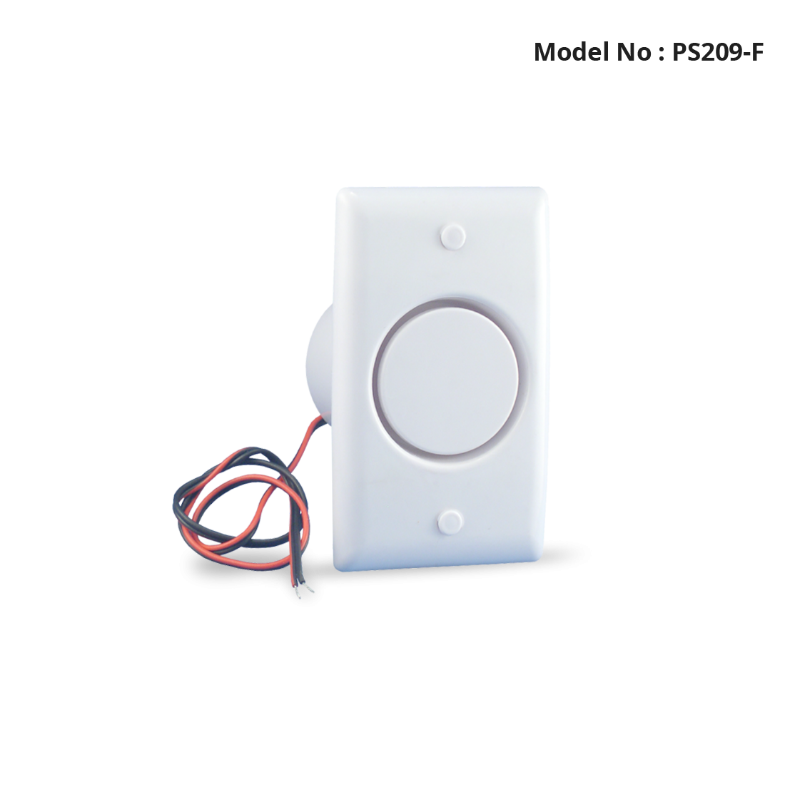 PS209-F - Internal Piezo Siren Flush Plate - White