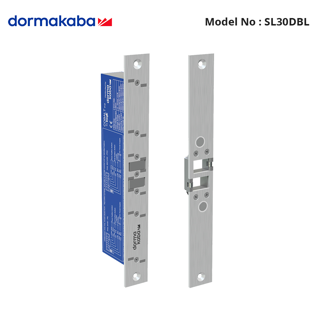 SL30DBL - Cobalt Double Action Side Load Lock 12-24VDC Monitored