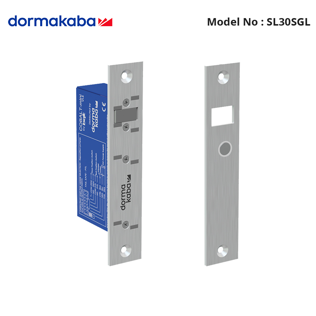 SL30SGL - Cobalt Single Action Side Load Lock 12-24VDC Monitored