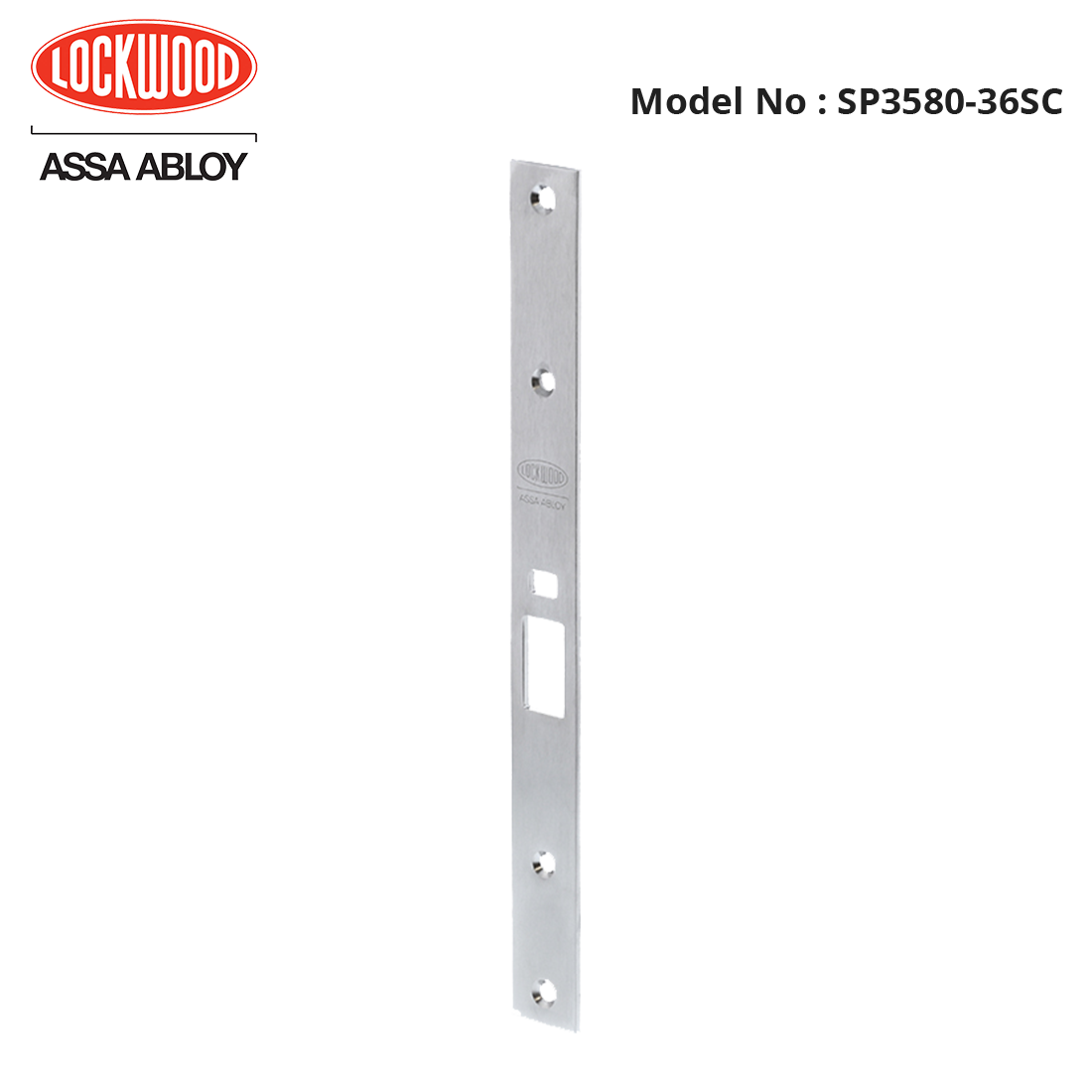 SP3580-36SC - Lockwood - Long Faceplate for Timber Doors